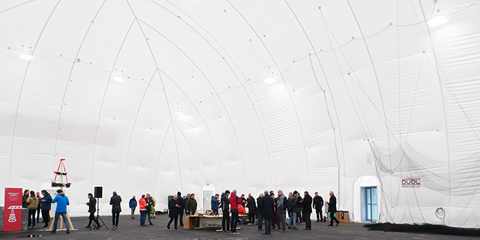 Topping-out ceremony at Autonomous Systems Test Arena - ASTA, DTU (Photo: Ole Ravn)